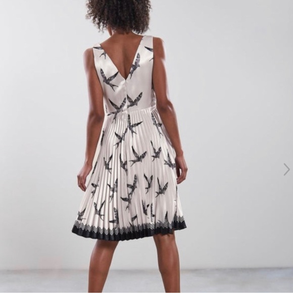 Reiss Peyton Bird Printed Dress - Picture 3 of 5